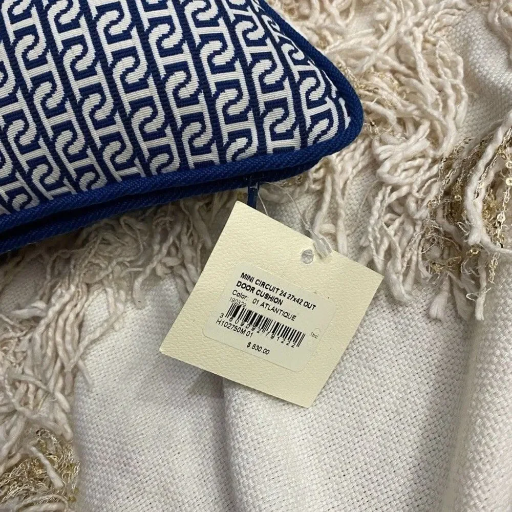 Hermes Mini Circuit Outdoor Cushion PIllow Atlantique Links NEW